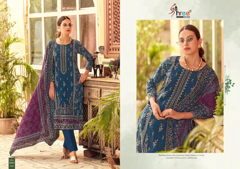 Bin Saeed Lawn Collection Vol 20 By Shree Cotton Pakistani Suit Online Wholesale Online